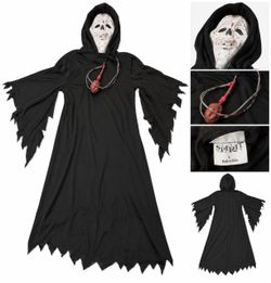 Spirit Halloween Skeleton Reaper Costume Size Large