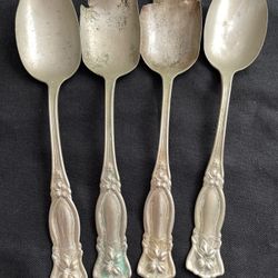 Antique 4 Violet Silverplate, 1(contact info removed), Wm A Rogers Tablespoons collection