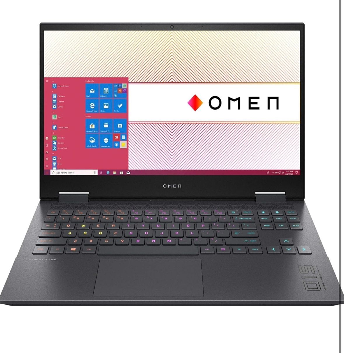 HP Omen 15 - Features AMD Ryzen 7 4800H, 8GB RAM, Radeon Graphics, 512GB SSD- Used-Like New