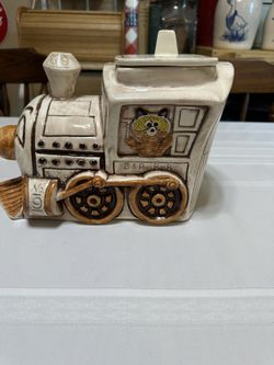 Vintage Ceramic Train Cookie Jar