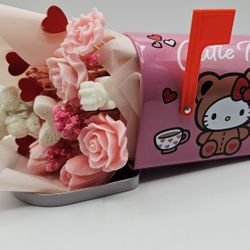 Hello Kitty Mail Box Flowers Candles Valentine’s Gift 🎁 
