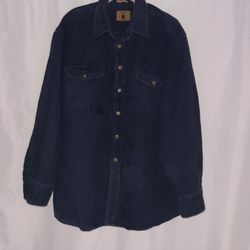 Chamois Cloth St. John'sBay Cotton Flannel Long Sleeve 