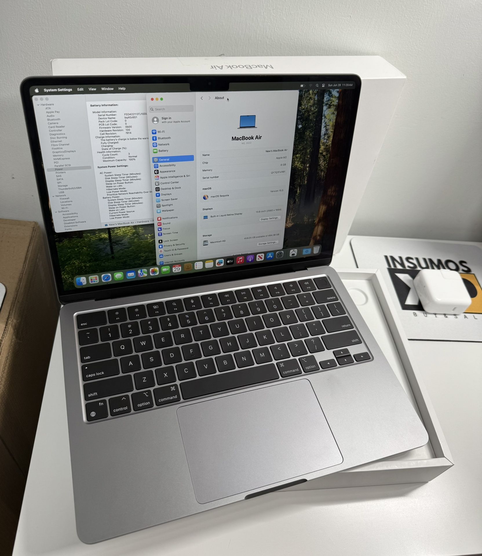 MacBook Air 13 M2 8Gb 512Gb 3 Cycles
