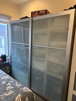 Ikea wardrobe with sliding doors 