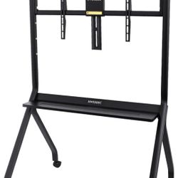 Electronic Smart Whiteboard Stand - Fits 55 to 86 Inch Whiteboards, with 4 360-Degree Omnidirectional Casters and Fixing Device to Prevent Movement