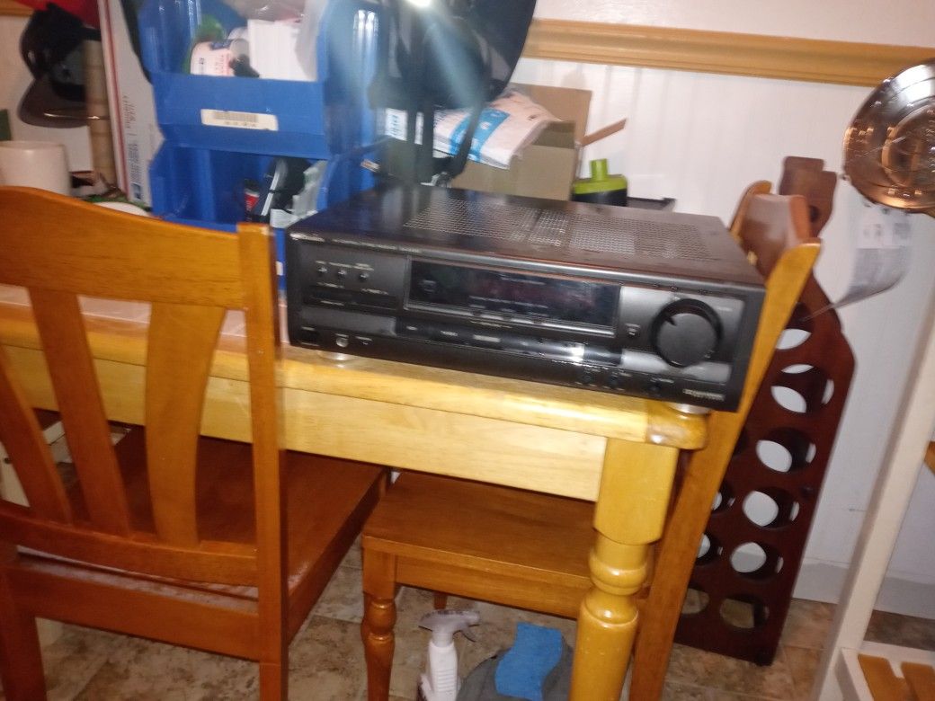 Technics Reciever For VCR DVD Tape Moniter Cd Tuner Am FM Phono Dolby Digital Surround Av Controlled Stereo Reciver Sa-ex300