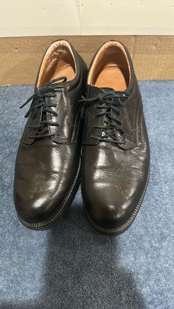 Men’s  black  Leather   Dress   Shoes