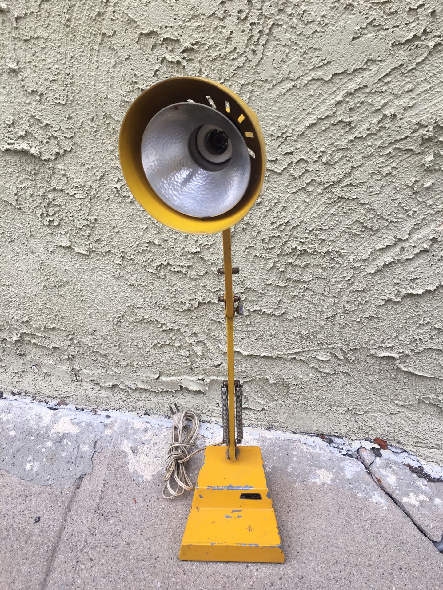 Vintage LEDU Yellow Mini Lamp