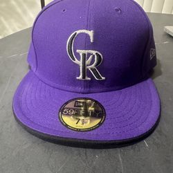 BRAND NEW COLORADO ROCKIES HAT: 7 5/8