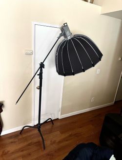 Soft Box , C-Stand, Key Light LED Aperture Kit