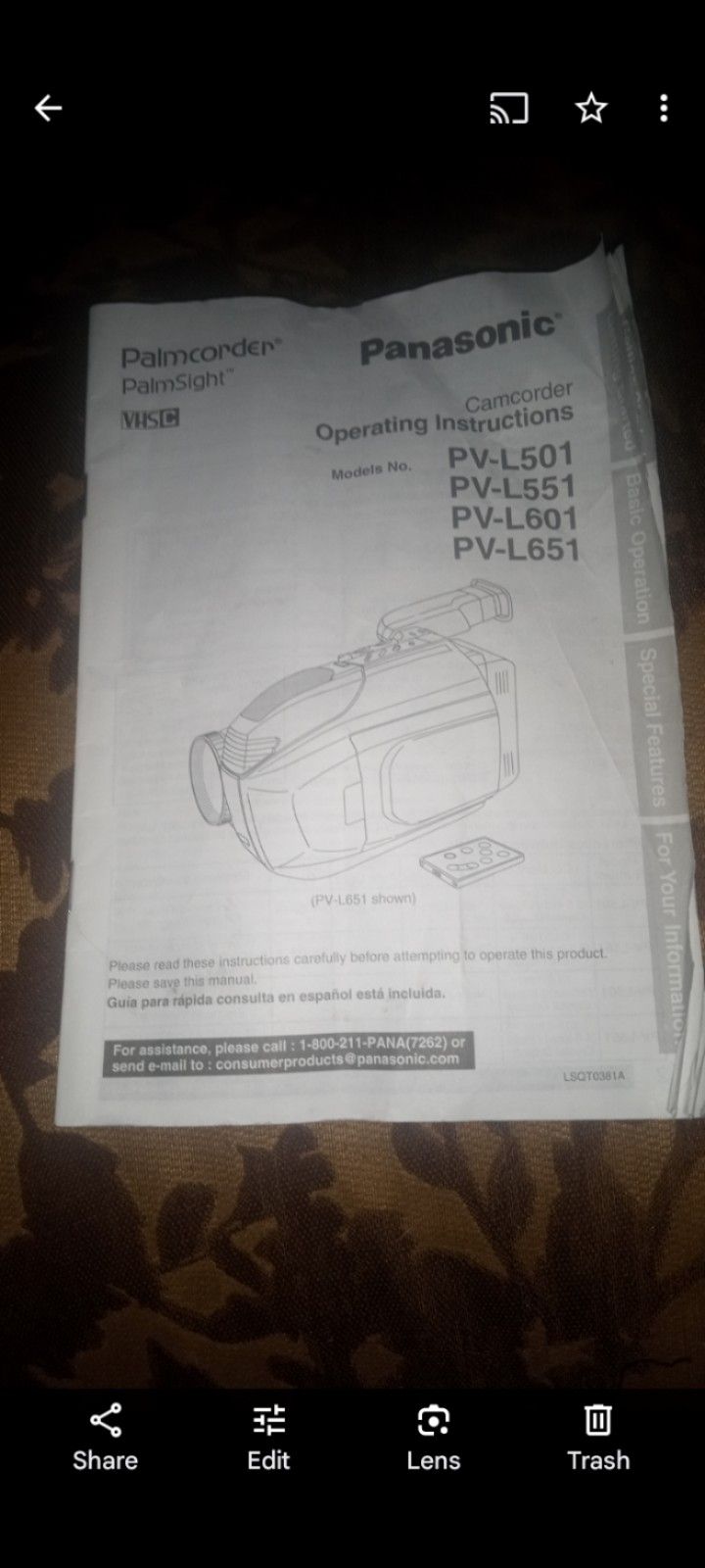 Panasonic Video Camera Recording 