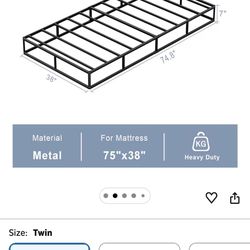 Metal Twin Size Box Spring