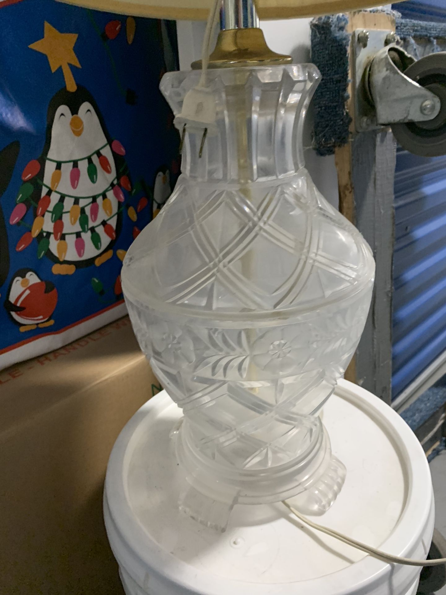Vintage Glass Lamp 1 Piece