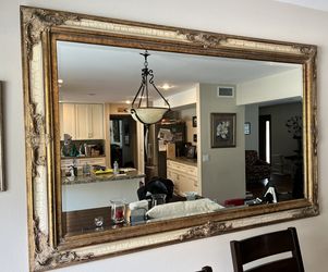 XL Large  Gold Framed Mirror - Wall Hanging Or Floor
