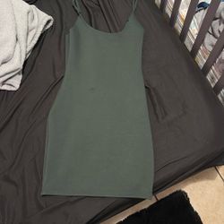 Green Dress Stretchy Nice Marital