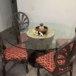 Gorgeous Glass Dinning Room Set
