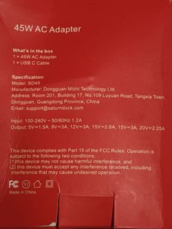 Charger for Nintendo Switch, 45W AC Adapter Fast Charging with 5ft Detachable USB C Cable, Compatible with Switch/OLED/Lite, Steam Deck, Support TV Mo