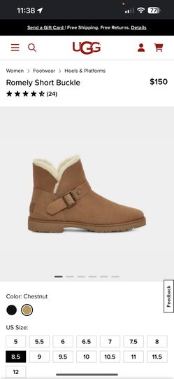 Buckle Ugg Boot Women 8.5