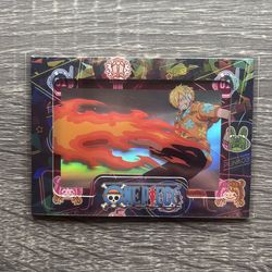 One Piece Cybercel One Piece 3D ART card Sanji - Not Scanned