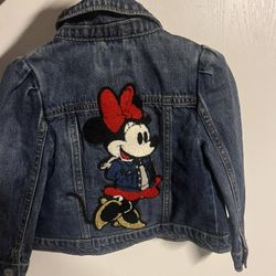 3T jean jacket minnie mouse embroidered 