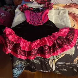 Halloween costume cancan dancer child size large