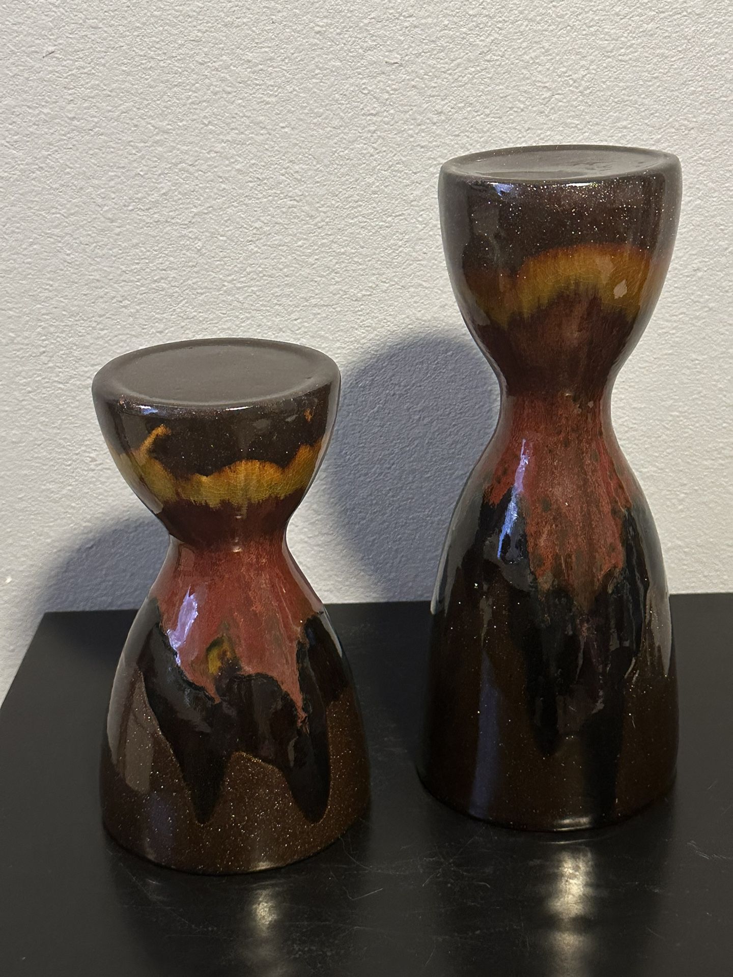 Pier 1 Imports Ceramic Pillar Candle Holders