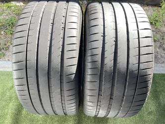 Tires size 325/35/22 Michelin Pilot Sport 4s in new shape 80% tread left remaining two tires