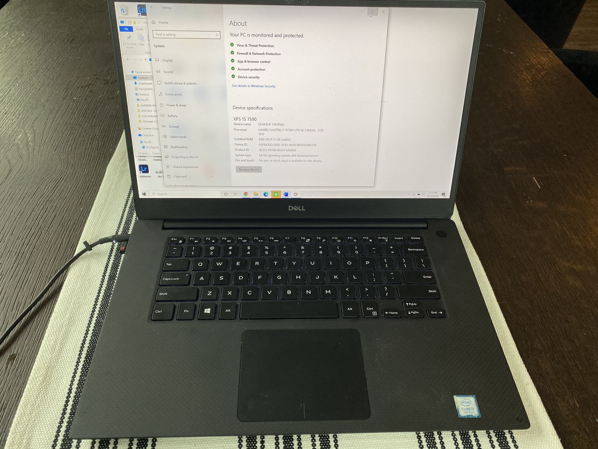Dell XPS 15 7590 i7 Laptop
