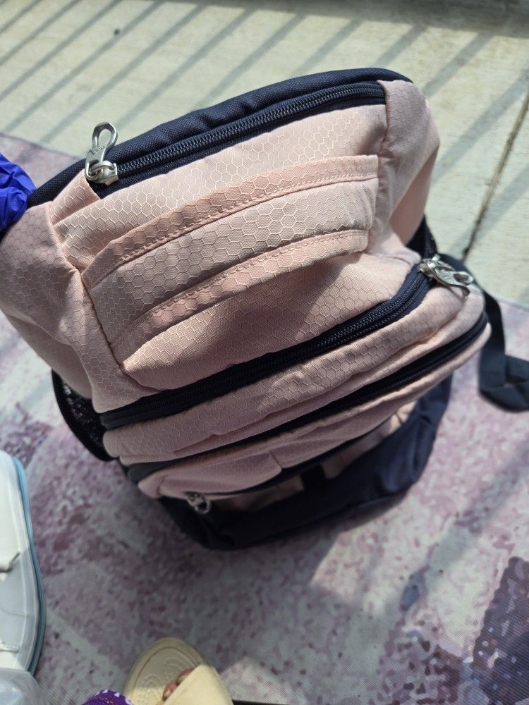 Adidas Back Pack  Black And Pink