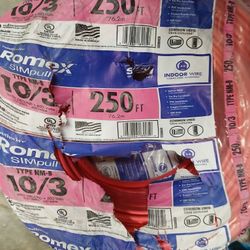 New Romex Wire 10/3 250ft