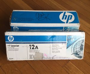 2 HP Laser Jet 12A Printer Cartridges