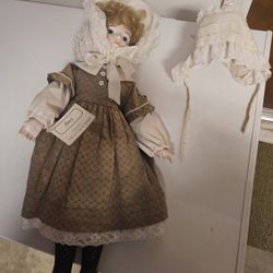 1 Porcelin Collector Doll - 19" Tall