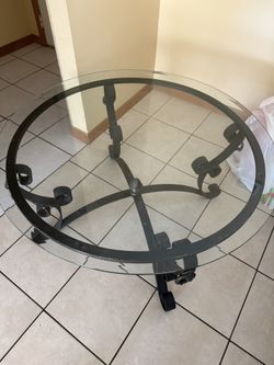 center glass table