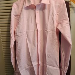 Slik Fit Pink Dress Shirt