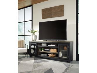 Foyland Black & Brown 83" TV Stand