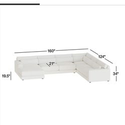 Huge Crate And Barrel Sectional Sofa 