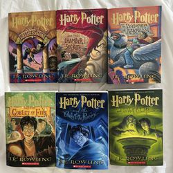 Harry Potter Books 1 2 3 4 5 6 New never read no marks MSRP $69
