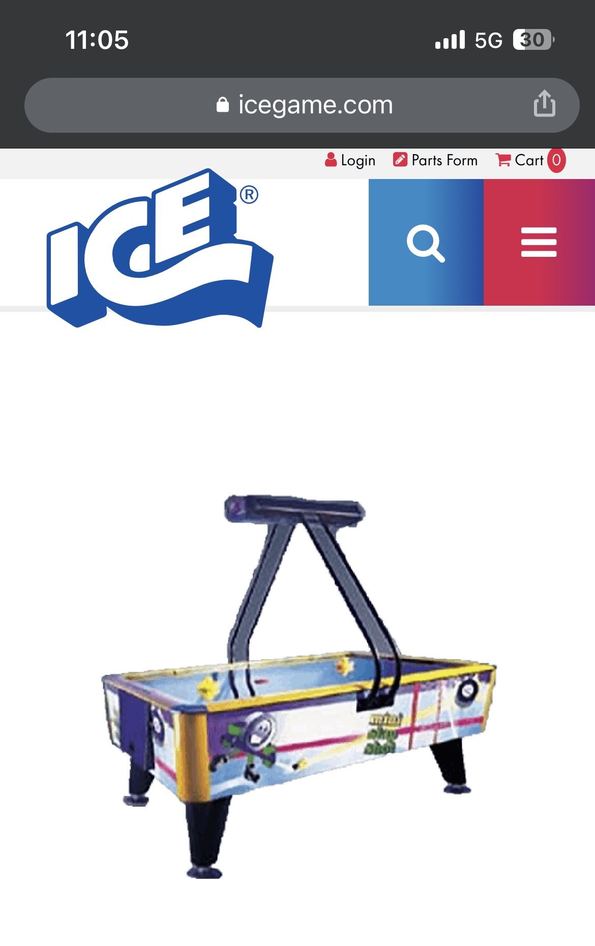 Mini Slap Shot Air Hockey Table