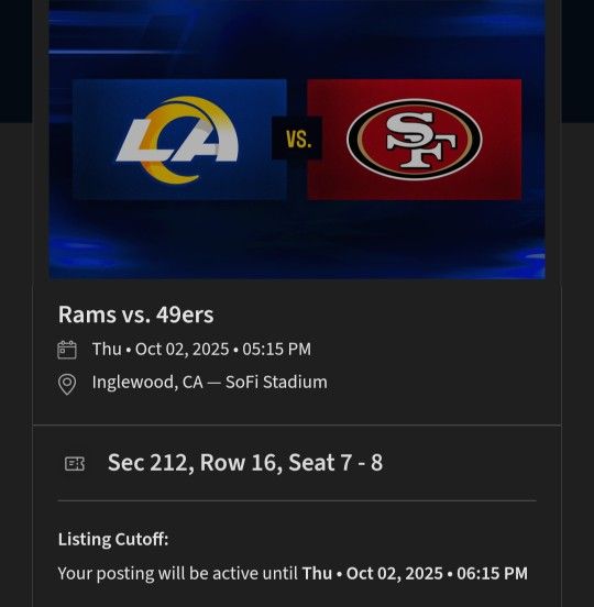 Rams Vs San Francisco 49ers