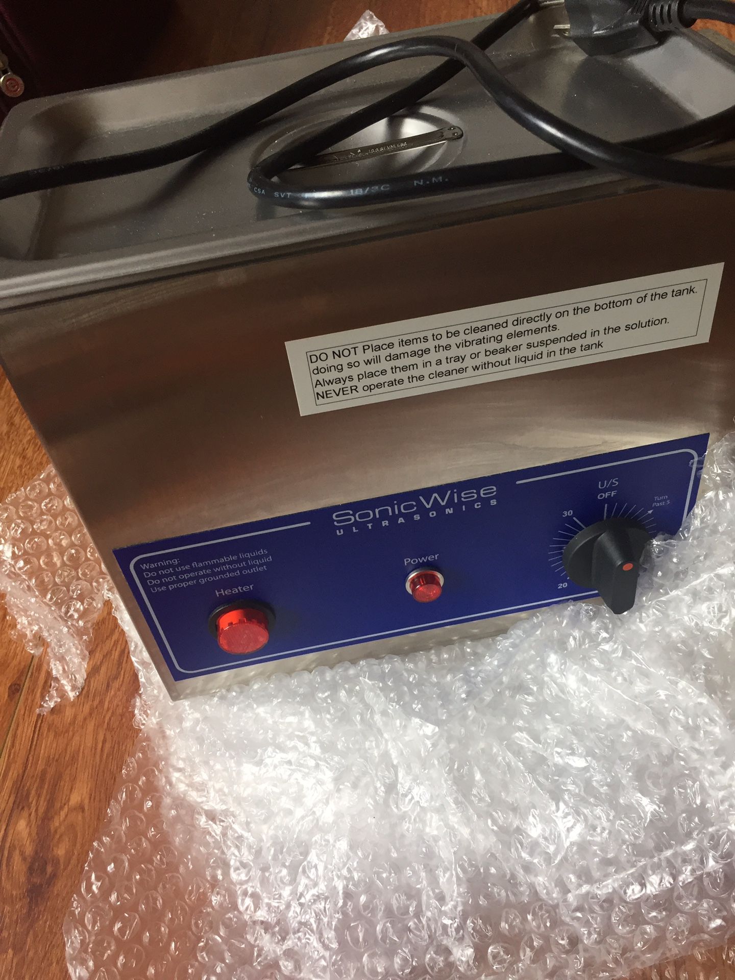 Sonic wise Ultrasonic Cleaner 2.75 Qt.