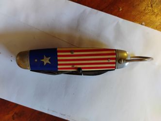Vintage Patriot red white and blue raymonton r3335 pocket night from the early twenties