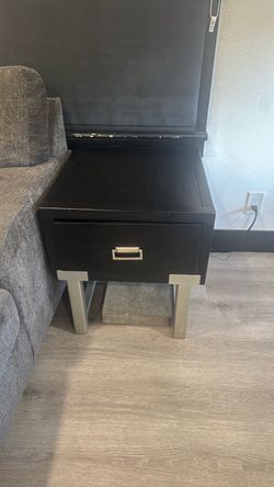 2 Side Tables with electrical outlet