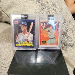 Mike trout and Ken Griffin jr. topp's project 2020 Cards