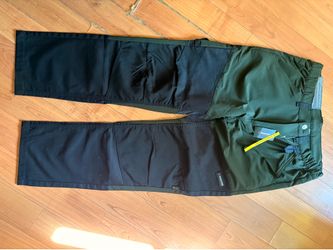 Parkside Performance Men's Work Pants, Size 36, Olive Green & Black, NWT