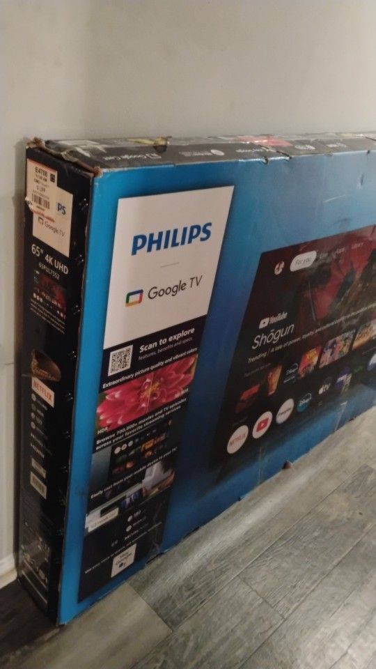 65 Inch Philips 4k LED Smart Tv