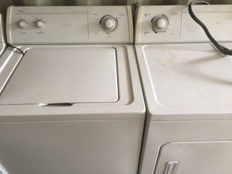 WHIRLPOOL WASHER DRYER MATCHING SET WORK PERFECTLY DELIVERY INSTALL OLD REMOVAL AVAILABLE 30 DAY WARRANTY