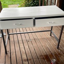 Medium White Desk/ Vanity 