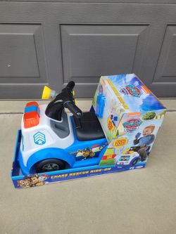Paw Patrol Chase Rescue Ride On Lights Flash
