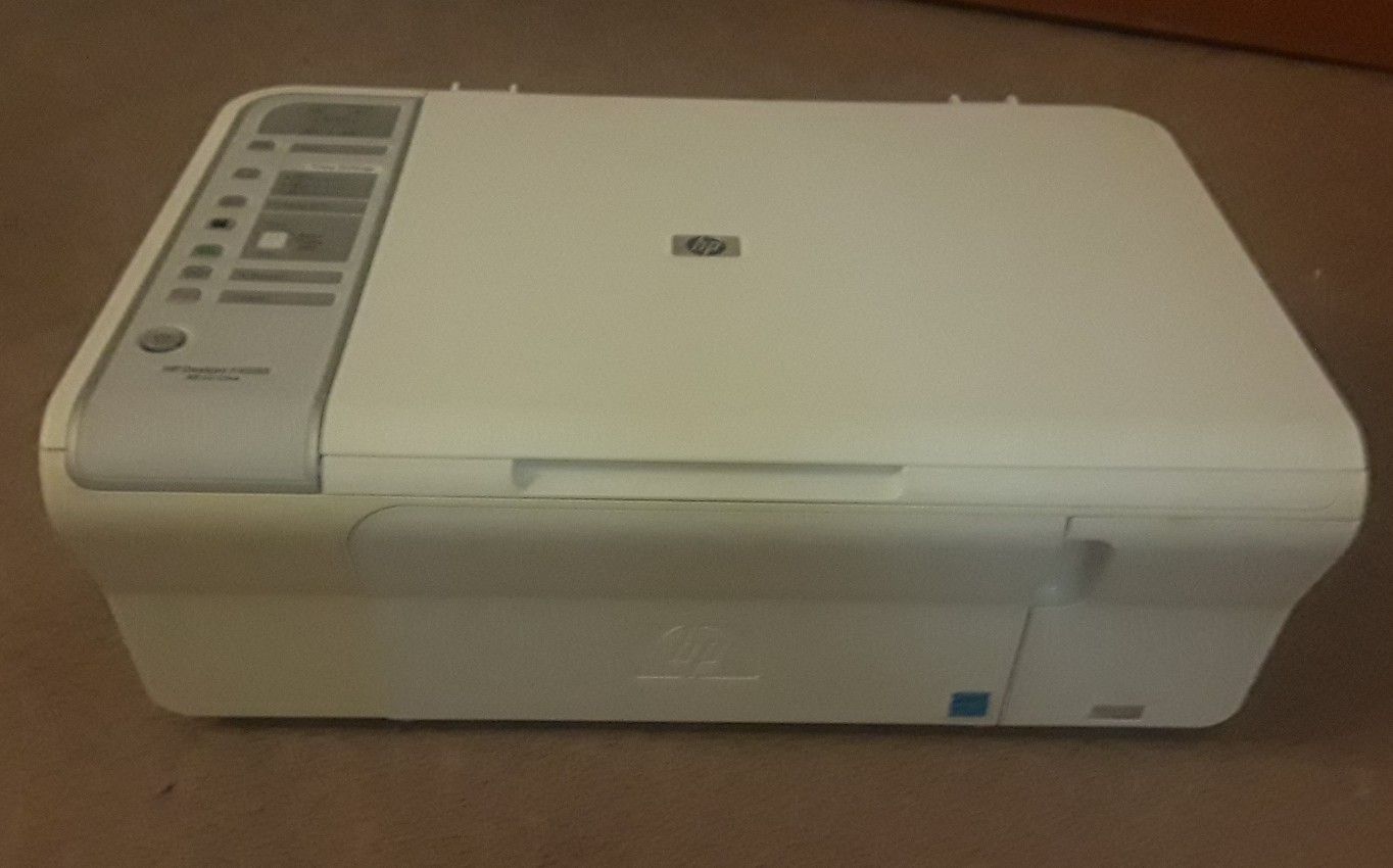 White HP All in one desktop printer