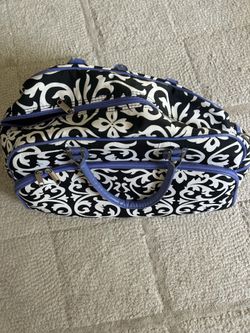 One travel bag on wheels and one carry on